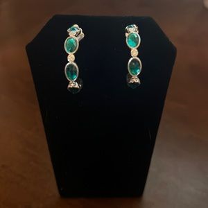 Avon Signature Collection Birthstone-Color Hoop Earrings (December)~ Brand New